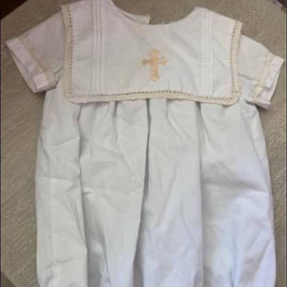 Christening smocked bubble